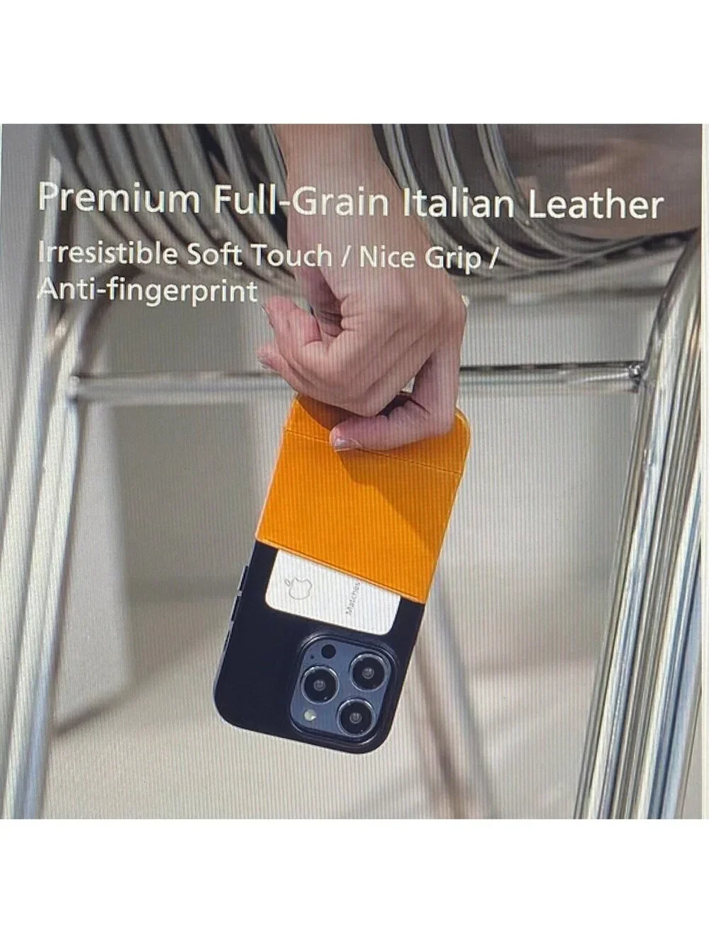 Alto Leather Card Case for iPhone 14 Pro Metro Series Brown/Black